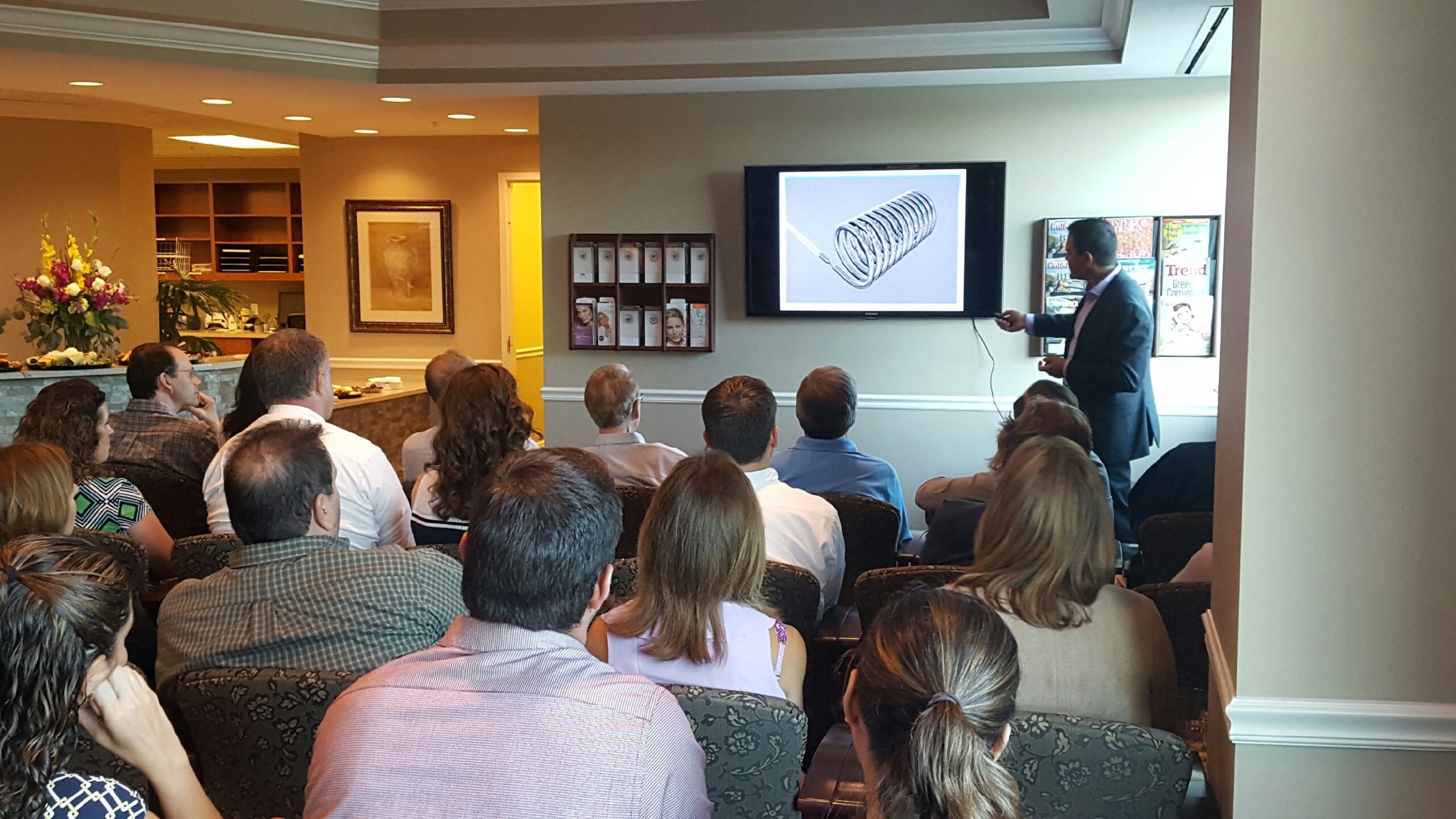 Dr. Laquis hosted 40 area Optometrists to his lovely Fort Myers office
