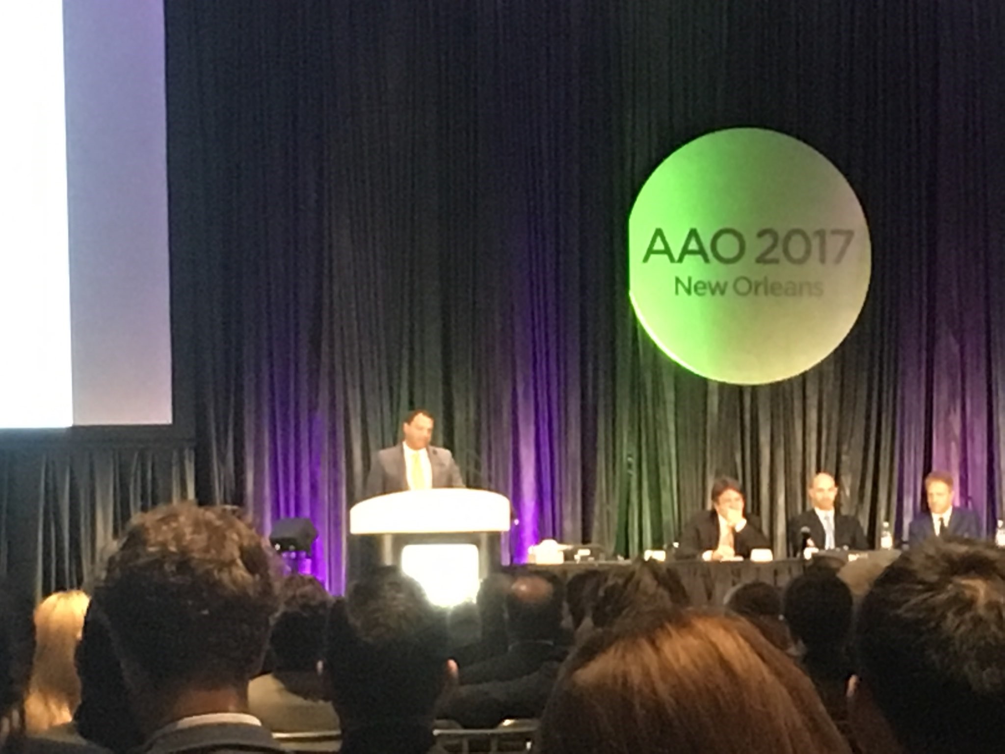 Dr. Laquis at the American Academy of Ophthalmology's annual conference in New Orleans
